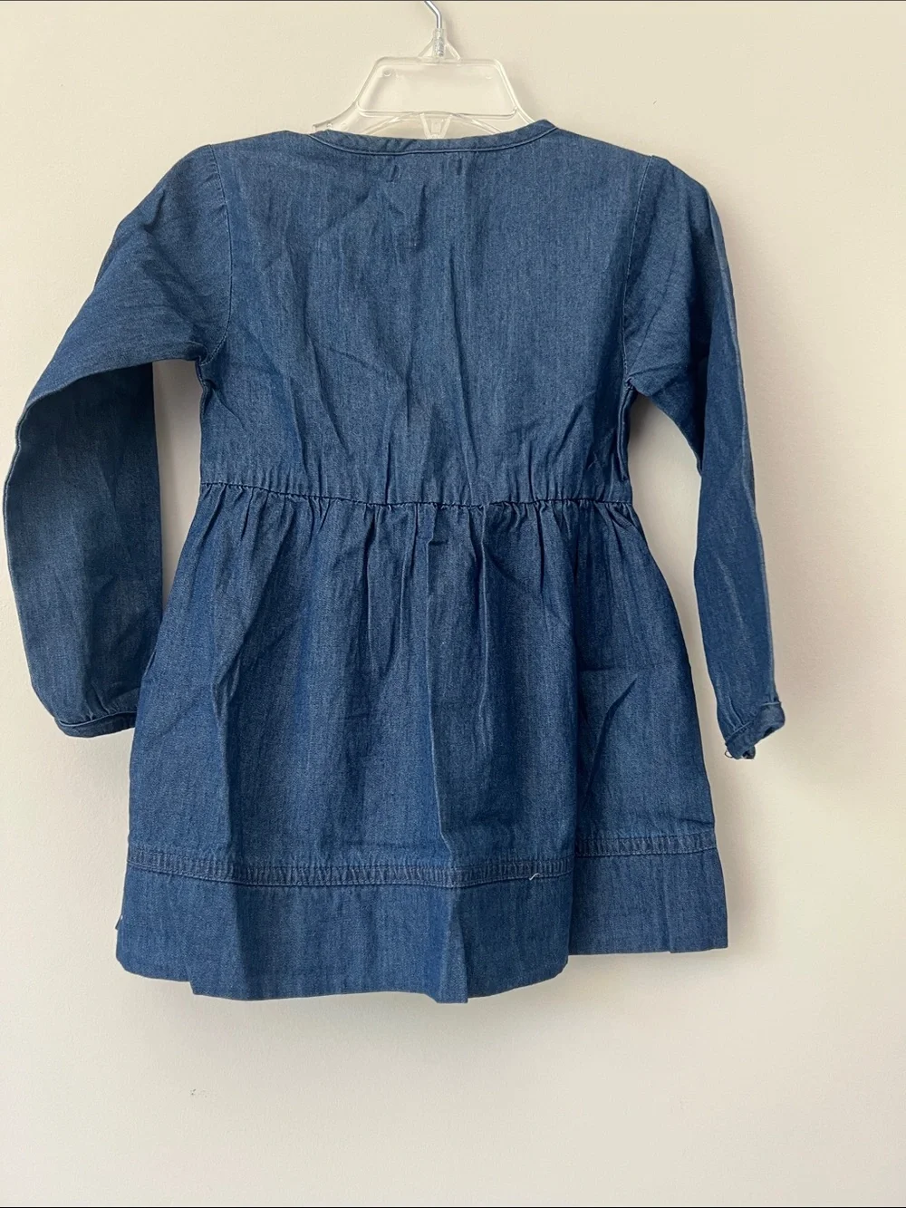 Ralph Lauren Dark Blue Denim Long Sleeve Dress with Pony
